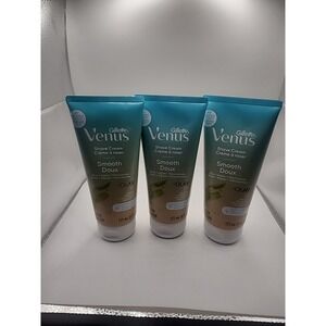 3 Gillette Venus Smooth Doux Olay Shave Cream Women Aloe Algae Niacinamide 6oz